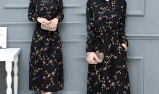 雪纺碎花连衣裙 雪纺碎花连衣裙