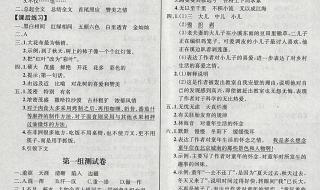 五年级下册暑假答案