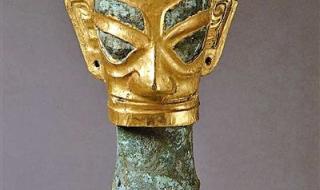 三星堆金面具的真容 三星堆金面具的真容